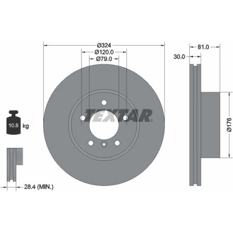 Bremsscheibe Bmw S. E65/E66 92122805