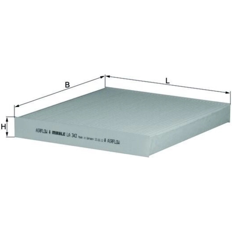 MAHLE Filter, Innenraumluft LA 343 MAHLE Filter, Innenraumluft LA 343