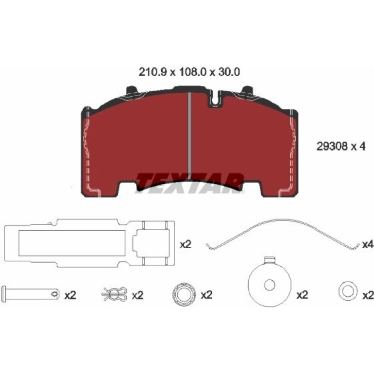 Bremsbelagsatz Knorr Sk7 2930801 Bremsbelagsatz Knorr Sk7 2930801
