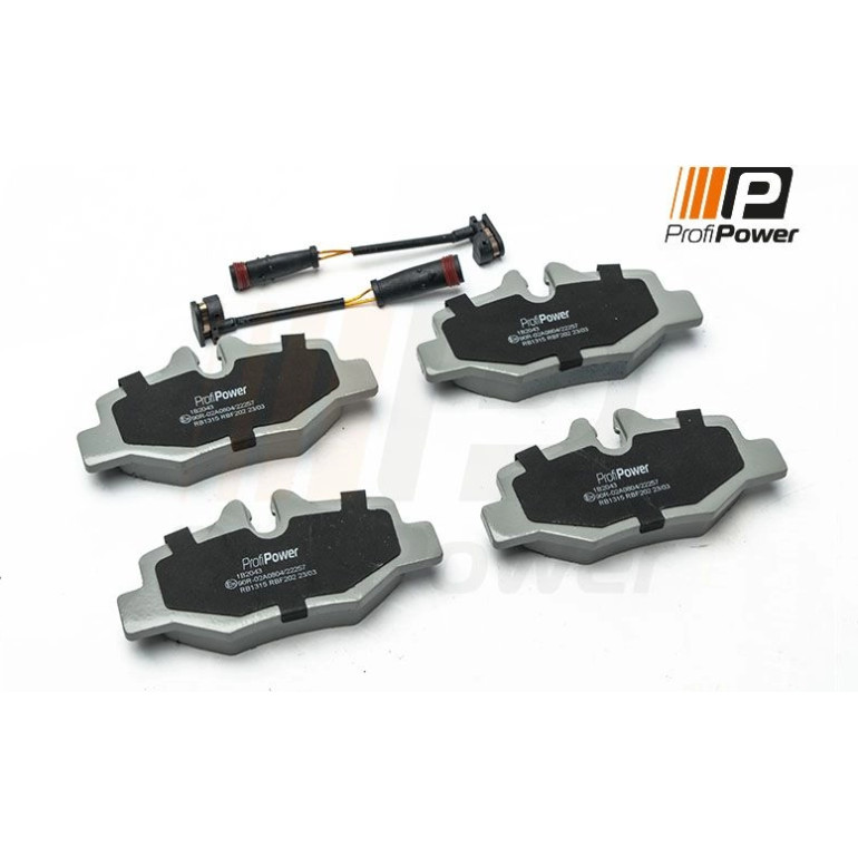 PROFIPOWER Bremsbelagsatz, Scheibenbremse 1B2043 PROFIPOWER Bremsbelagsatz, Scheibenbremse 1B2043