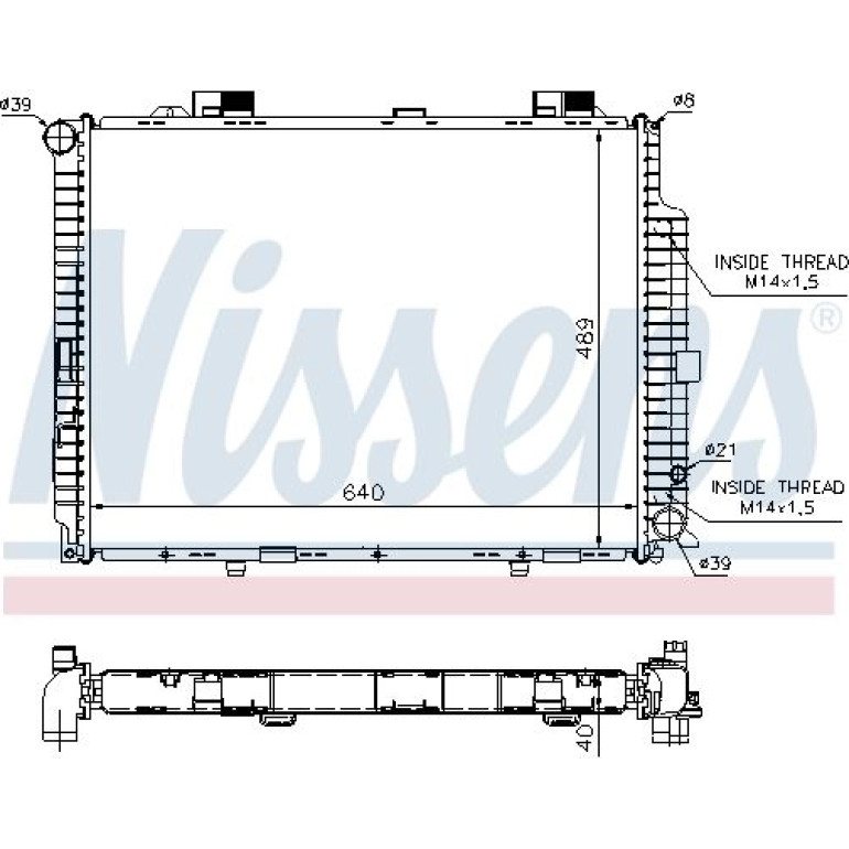 Wasserkühler PKW 62612A Wasserkühler PKW 62612A