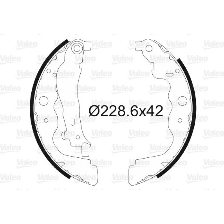 VALEO Bremsbacken 564104