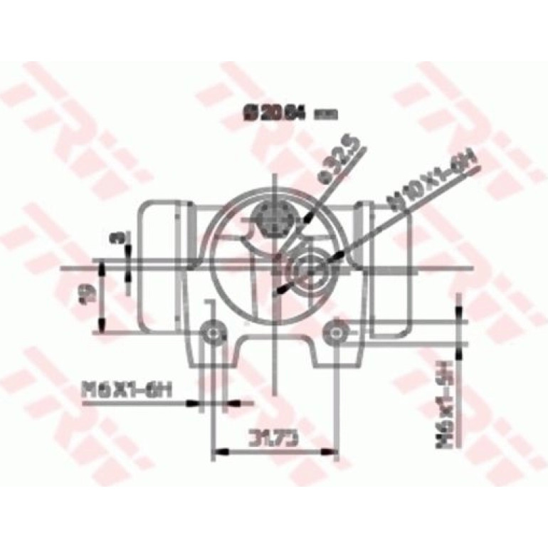 TRW Bremsrolle BWF118 TRW Bremsrolle BWF118