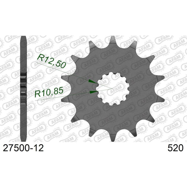 AFAM Ritzel 12 Zähne 27500-12 AFAM Ritzel 12 Zähne 27500-12