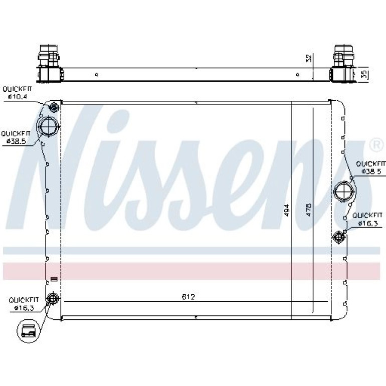 Wasserkühler PKW 60779 Wasserkühler PKW 60779