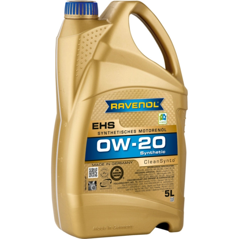 RAVENOL Motoröl EHS SAE 0W-20 5 Liter 1111113-005 RAVENOL Motoröl EHS SAE 0W-20 5 Liter 1111113-005