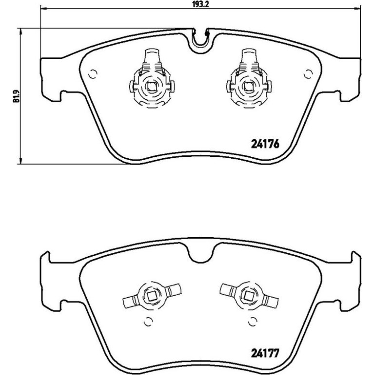 BREMBO Bremsklötze VA P 50 105 BREMBO Bremsklötze VA P 50 105