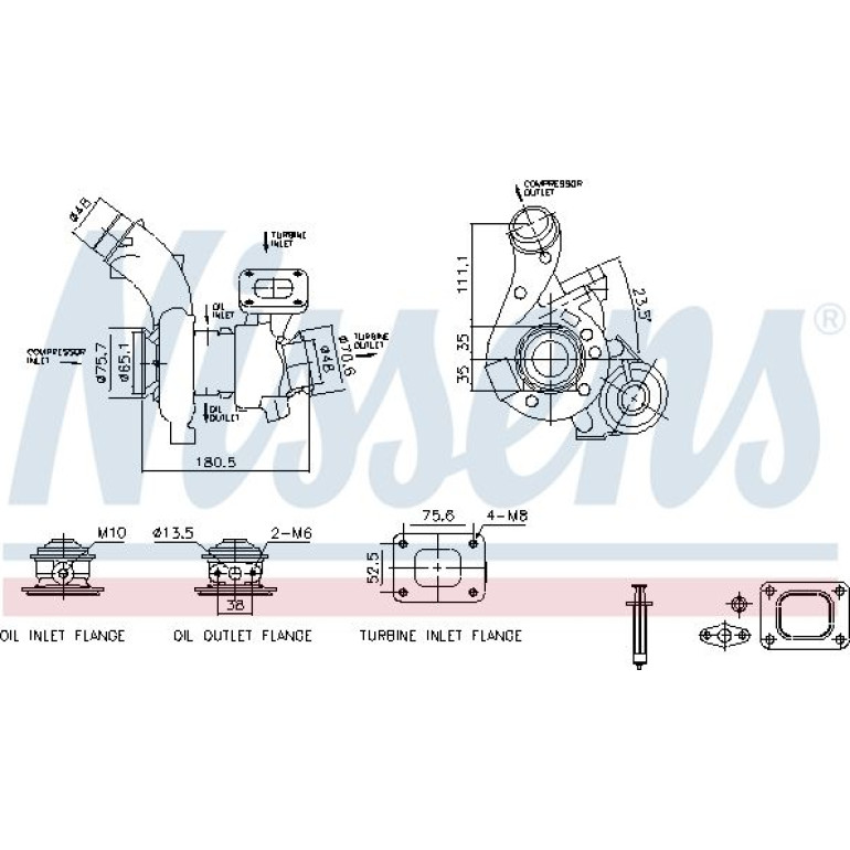 NISSENS Turbolader 93702 NISSENS Turbolader 93702