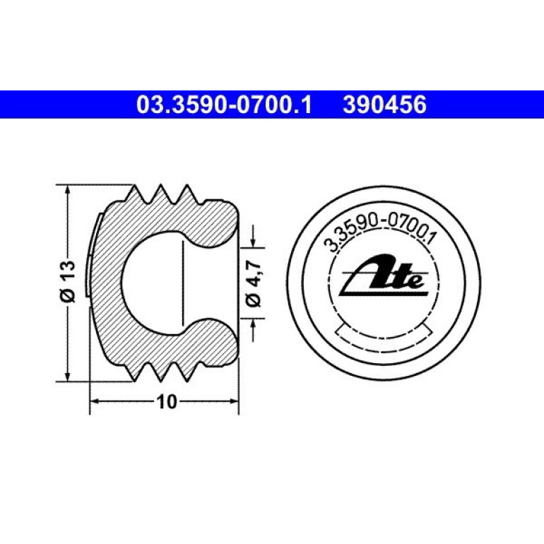 Verschluss-/Schutzkappe 03.3590-0700.1