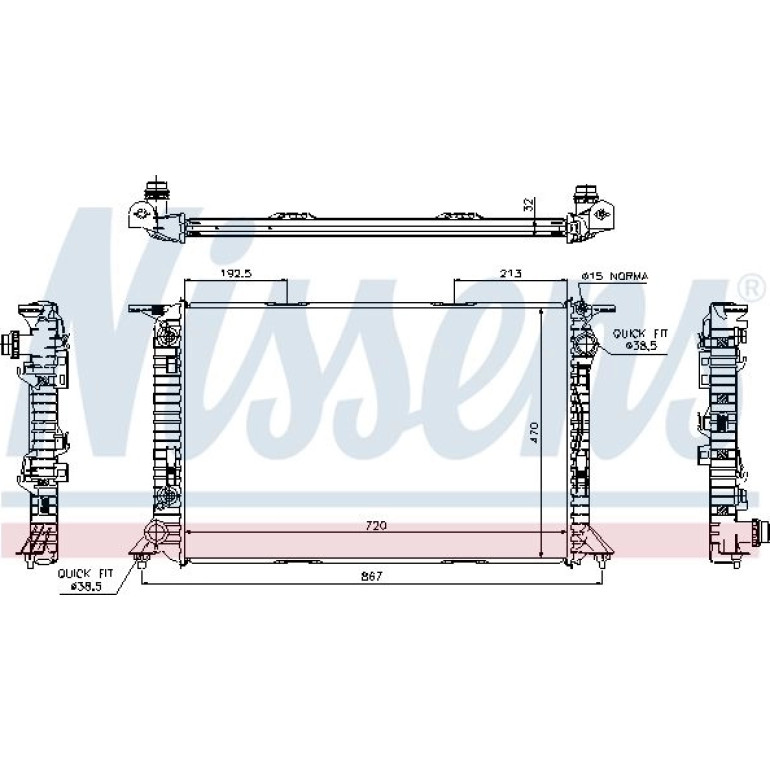 Wasserkühler PKW 60322