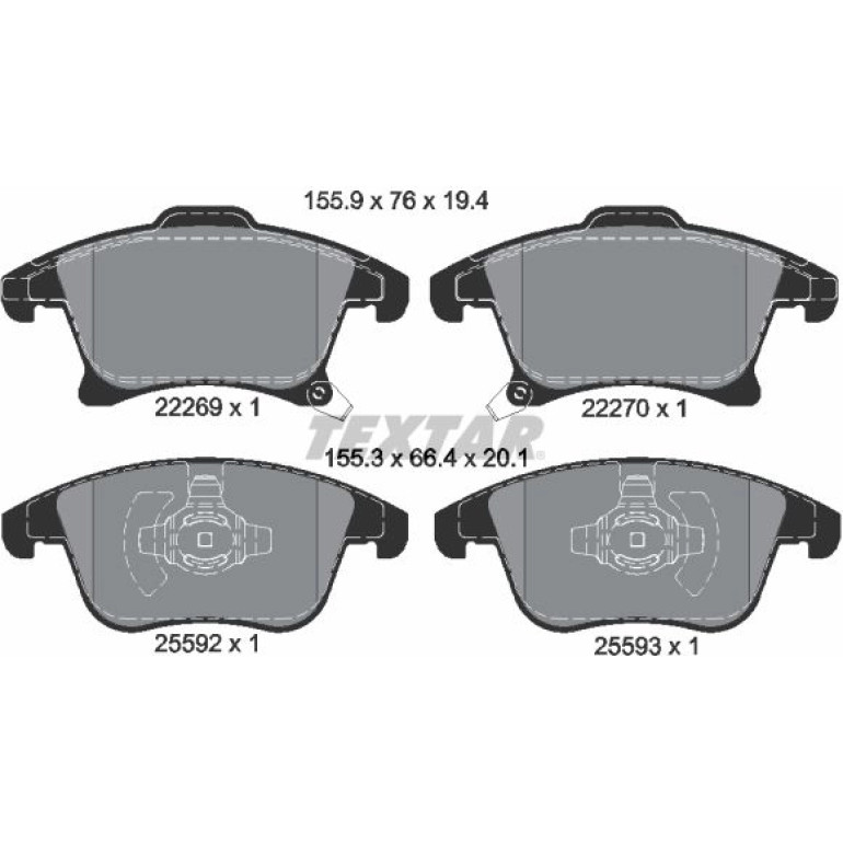Bremsbelagsatz Ford P. Galaxy/Mondeo/S-Max 14 2226901 Bremsbelagsatz Ford P. Galaxy/Mondeo/S-Max 14 2226901