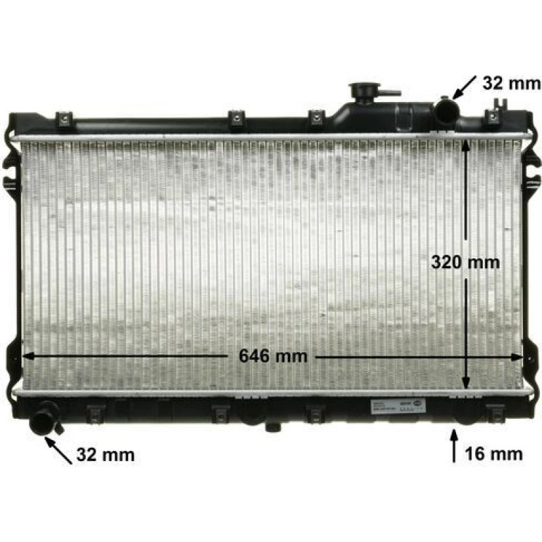 MAHLE Kühler, Motorkühlung CR 185 000S MAHLE Kühler, Motorkühlung CR 185 000S