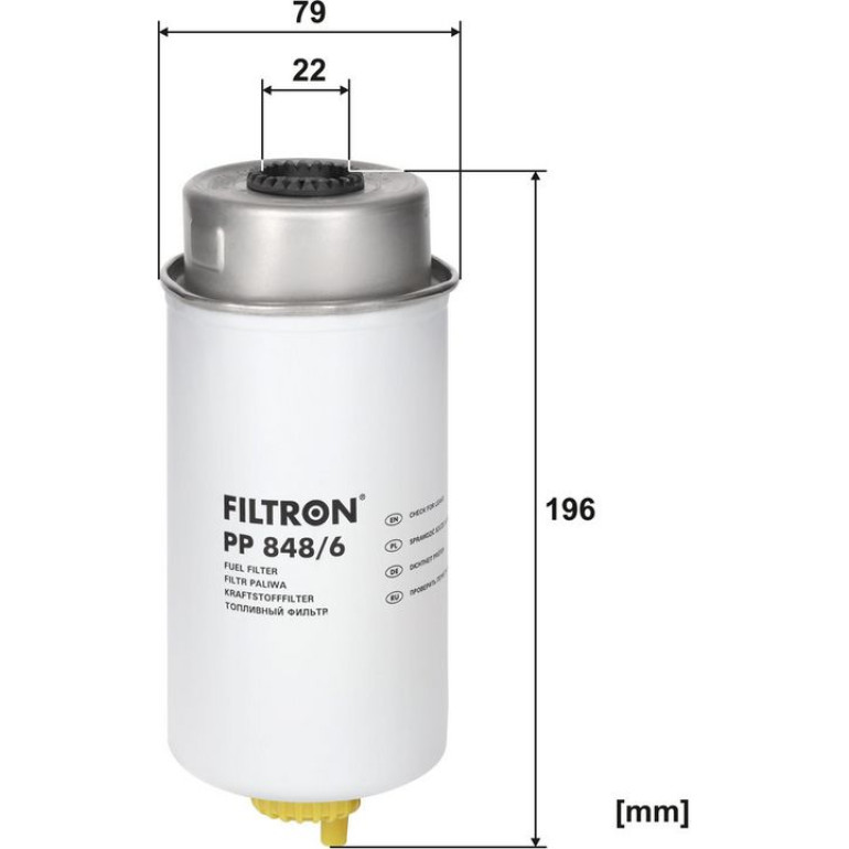 FILTRON Kraftstofffilter PP 848/6 FILTRON Kraftstofffilter PP 848/6