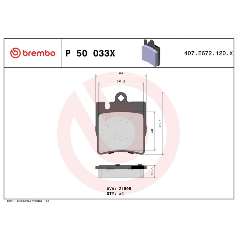 BREMBO Bremsklötze Xtra HA P 50 033X BREMBO Bremsklötze Xtra HA P 50 033X