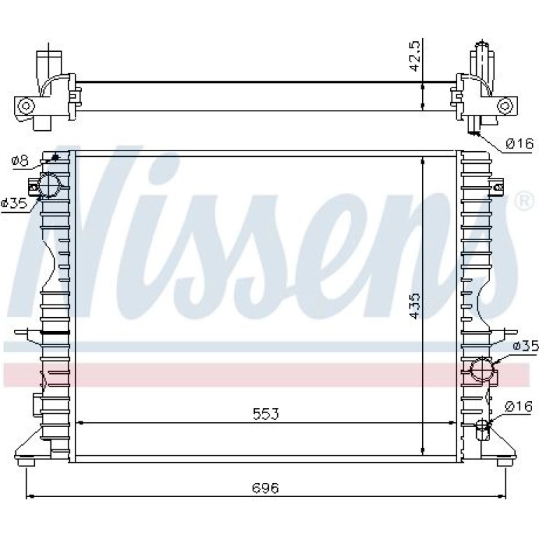 Wasserkühler PKW 64311A Wasserkühler PKW 64311A