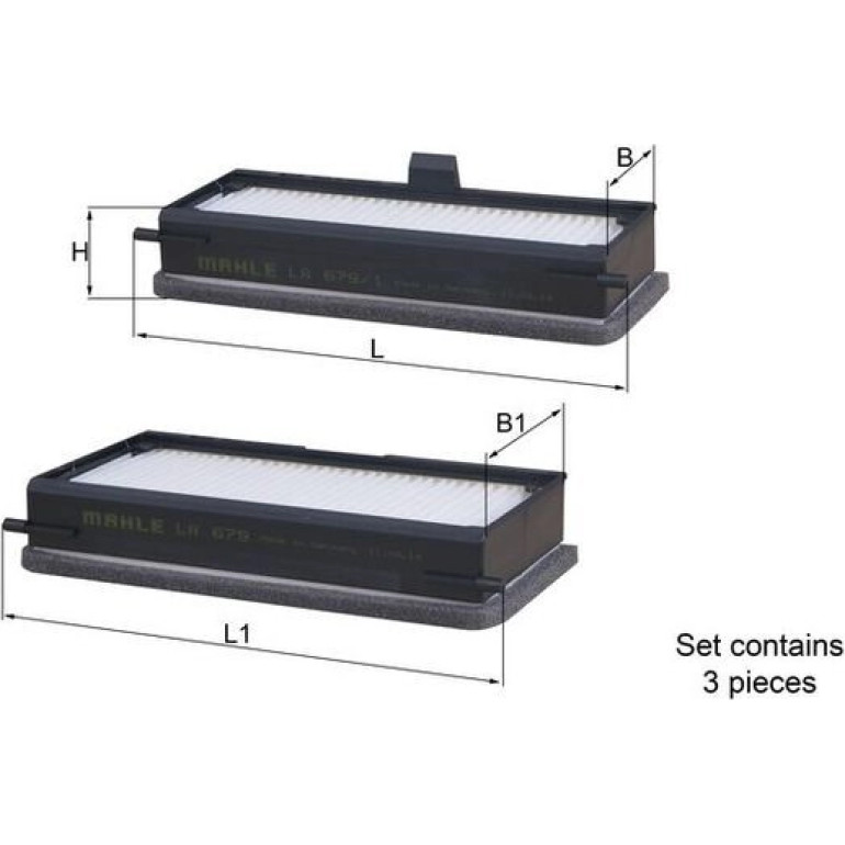 MAHLE Filter, Innenraumluft LA 679/S MAHLE Filter, Innenraumluft LA 679/S