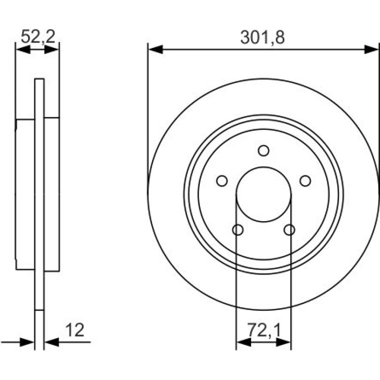 Bremsscheibe 0 986 479 A53 Bremsscheibe 0 986 479 A53