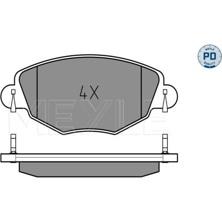 Bremsbelagsatz Ford P. Mondeo 00- Ohne Sensor 025 232 7918/PD Bremsbelagsatz Ford P. Mondeo 00- Ohne Sensor 025 232 7918/PD