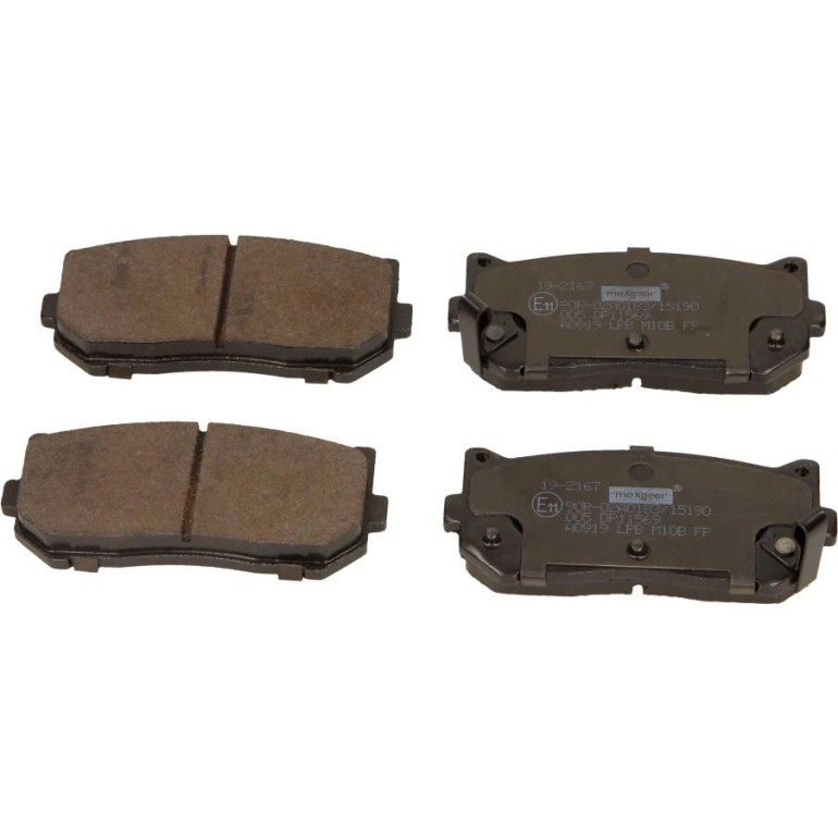 Maxgear 19-2167 Bremsbelagsatz Kia T. Shuma 97-04/Clarus Maxgear 19-2167 Bremsbelagsatz Kia T. Shuma 97-04/Clarus