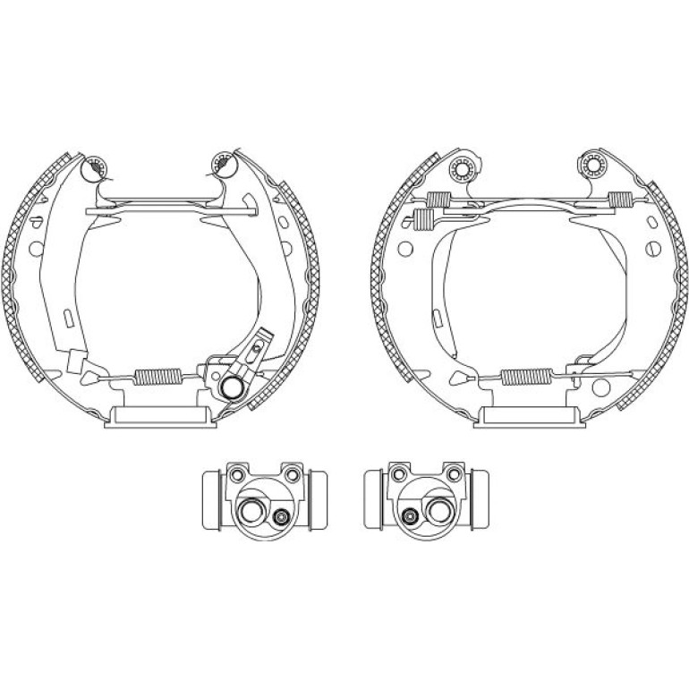Satz Bremsbacken Eugeot 106 / 205 / 309 Citroen Ax / Saxo 84038204 Satz Bremsbacken Eugeot 106 / 205 / 309 Citroen Ax / Saxo 84038204