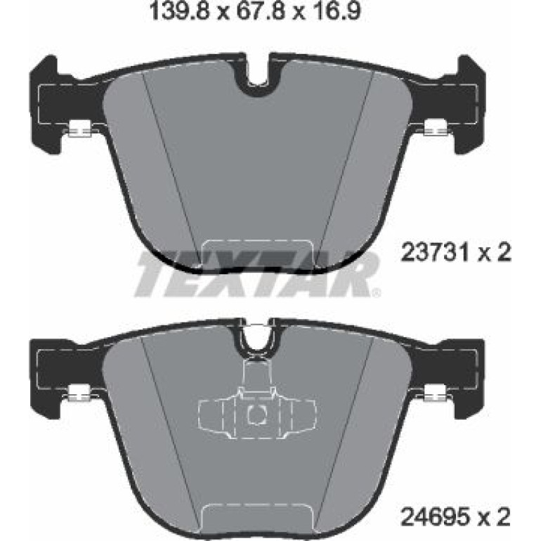 Bremsbelagsatz Bmw T. F01/F02 730-730 08 2373101 Bremsbelagsatz Bmw T. F01/F02 730-730 08 2373101