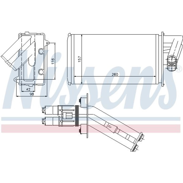 Heizkühler PKW 73368 Heizkühler PKW 73368