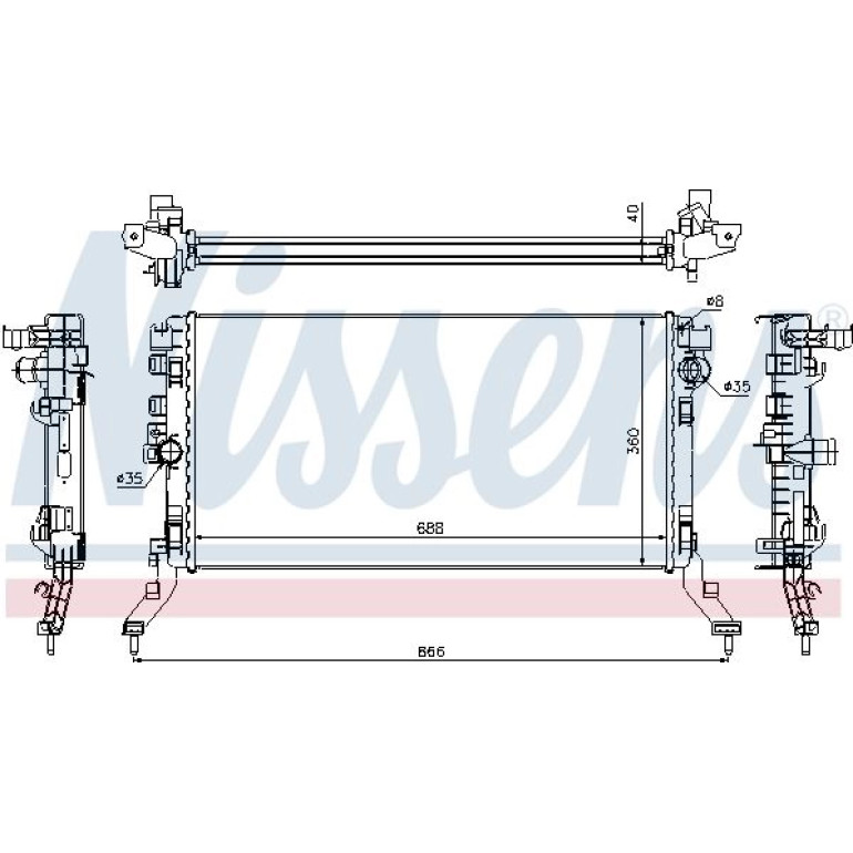 Wasserkühler PKW 637619 Wasserkühler PKW 637619