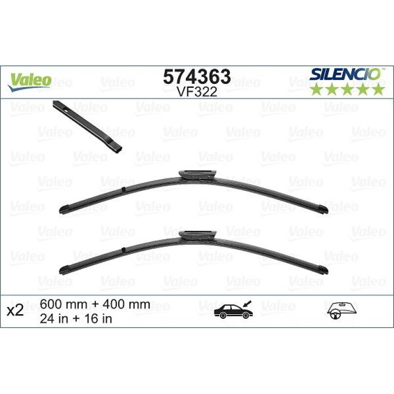 VM322 VALEO Silencio X.TRM Wischer 574363 VM322 VALEO Silencio X.TRM Wischer 574363