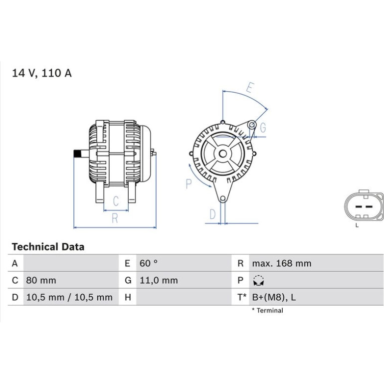 Lichtmaschine 0 986 080 060 Lichtmaschine 0 986 080 060