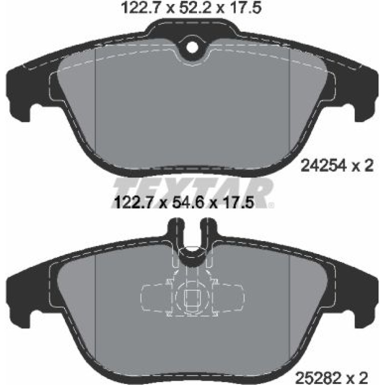 Bremsbelagsatz Db T. W204 07-/X204 Gusseisenschelle 2425401 Bremsbelagsatz Db T. W204 07-/X204 Gusseisenschelle 2425401