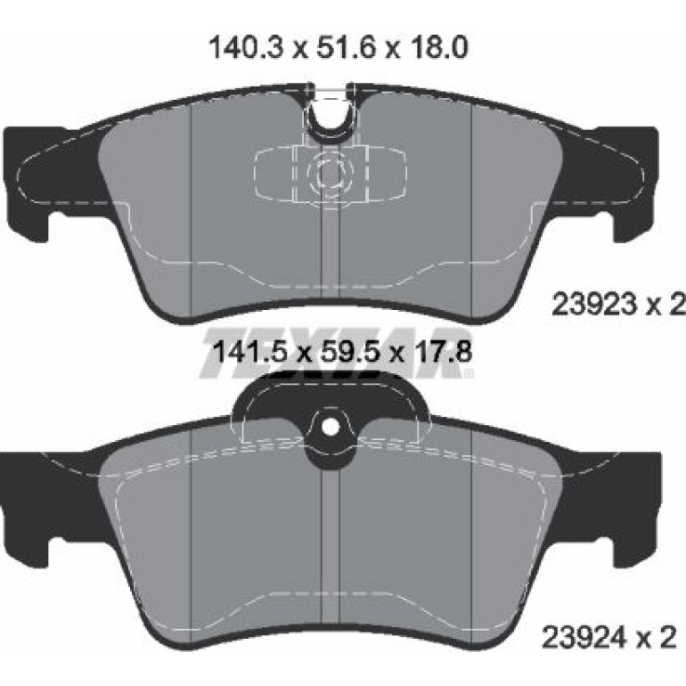 Bremsbelagsatz Db T. X164 06 2392302