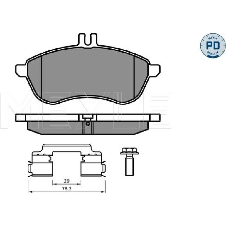 Bremsbelagsatz Db P. W204/W212 07 025 243 0620-2/PD Bremsbelagsatz Db P. W204/W212 07 025 243 0620-2/PD