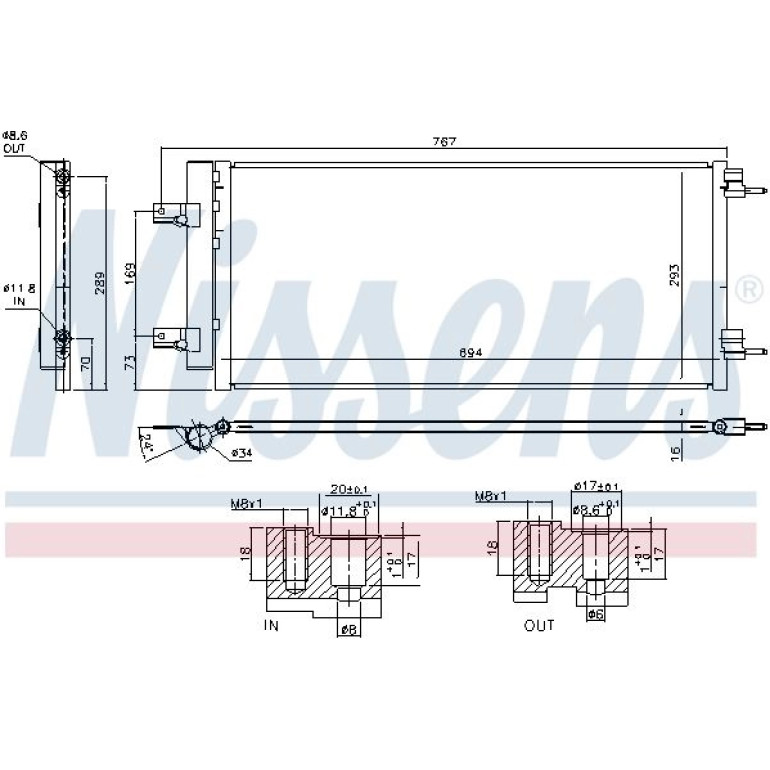 Kondensator PKW 940734 Kondensator PKW 940734