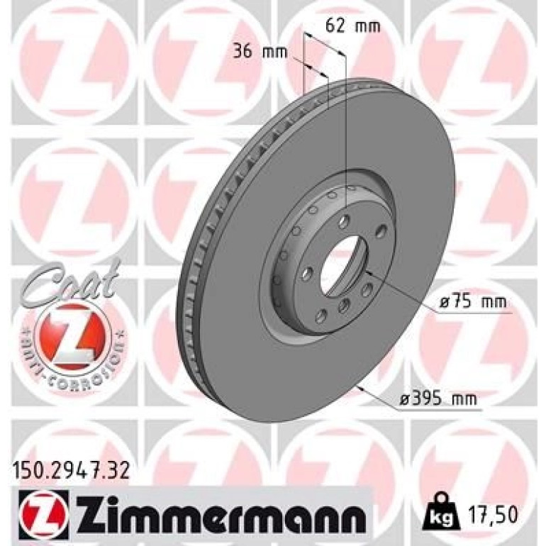 ZIMMERMANN Bremsscheibe 150.2947.32 ZIMMERMANN Bremsscheibe 150.2947.32