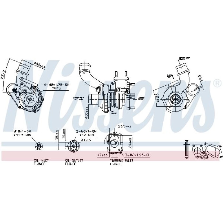 NISSENS Turbolader 93238 NISSENS Turbolader 93238
