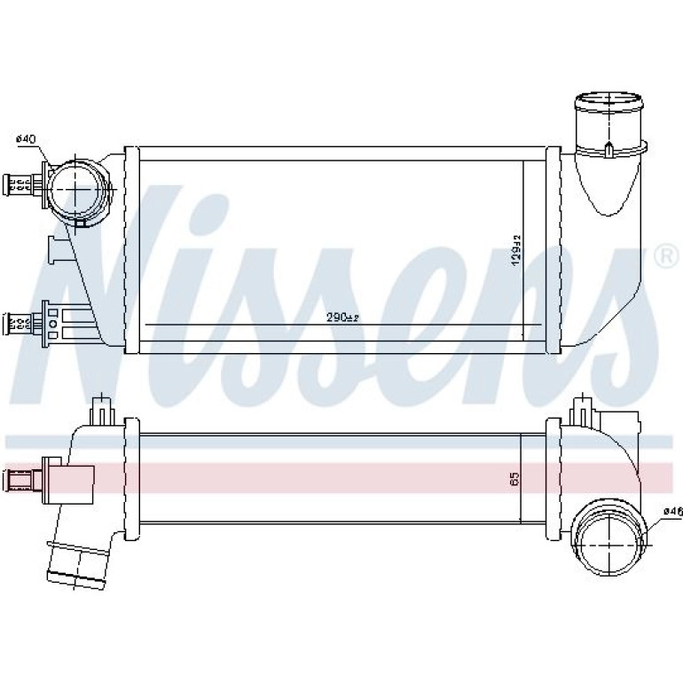 Ladeluftkühler PKW 96577