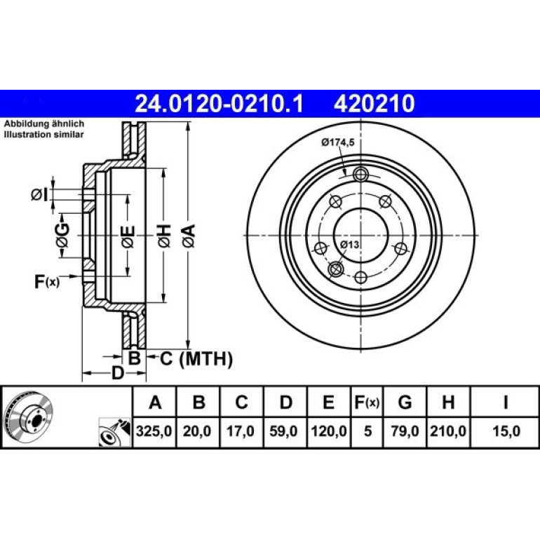 Bremsscheibe Land Rover T. Discovery 2.4 D/4.0-4.4 4X4 04 24.0120-0210.1 Bremsscheibe Land Rover T. Discovery 2.4 D/4.0-4.4 4X4 04 24.0120-0210.1