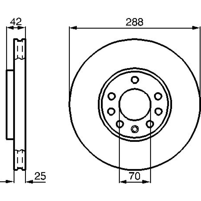 Bremsscheibe VA 0 986 478 588 Bremsscheibe VA 0 986 478 588