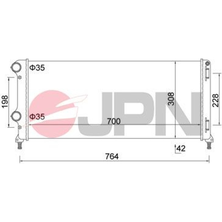 JPN Kühler, Motorkühlung 60C9017-JPN JPN Kühler, Motorkühlung 60C9017-JPN