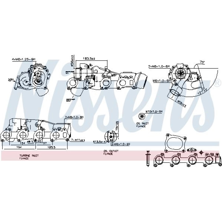 NISSENS Turbolader 93127 NISSENS Turbolader 93127
