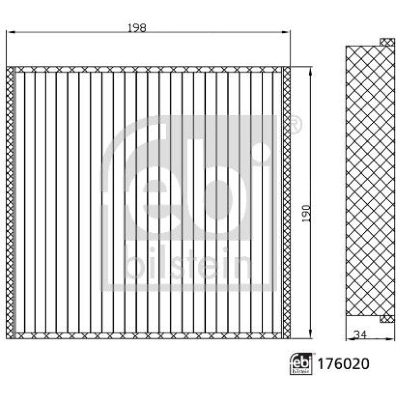 Filter, Innenraumluft 176020 Filter, Innenraumluft 176020