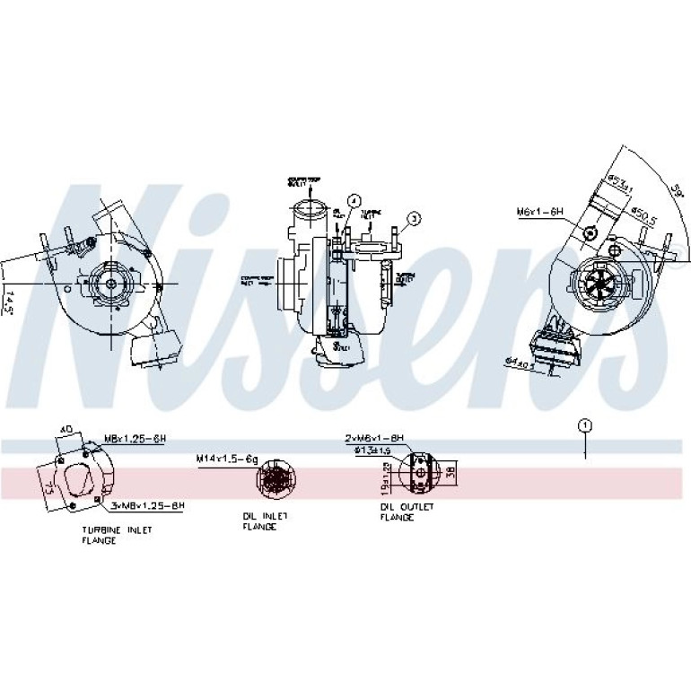 NISSENS Turbolader 93483 NISSENS Turbolader 93483
