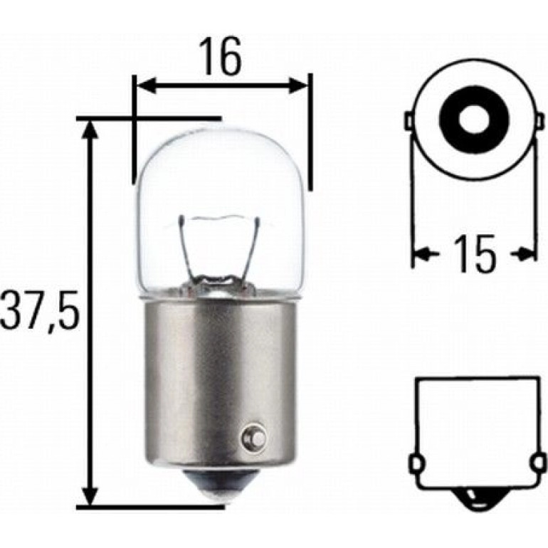 HELLA Glühlampe, Park-/Positionsleuchte 8GA 002 071-353