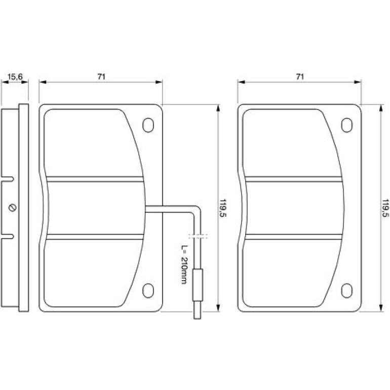 Bosch Bremsbelagsatz 0 986 460 932