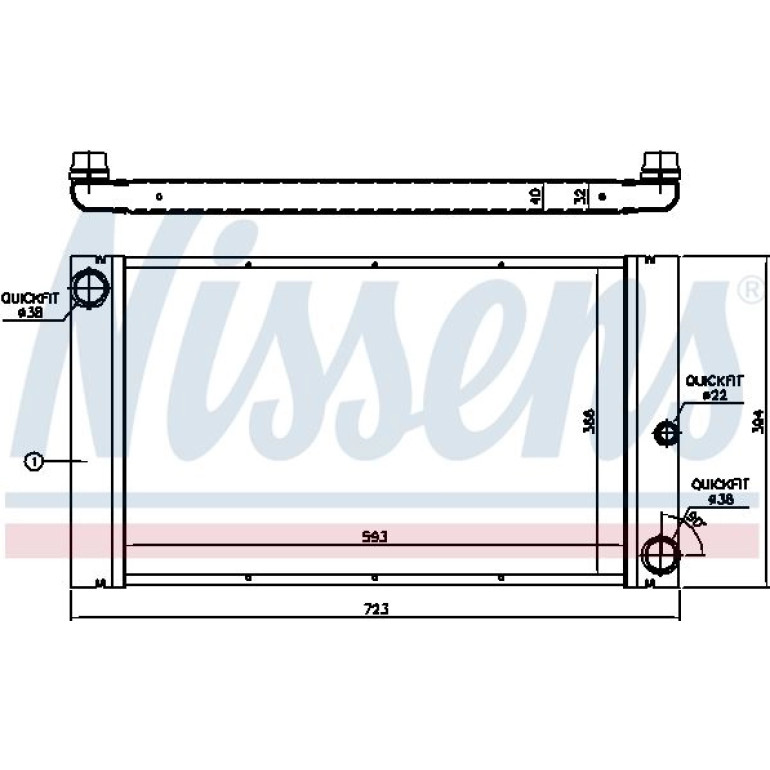 Wasserkühler PKW 60762 Wasserkühler PKW 60762