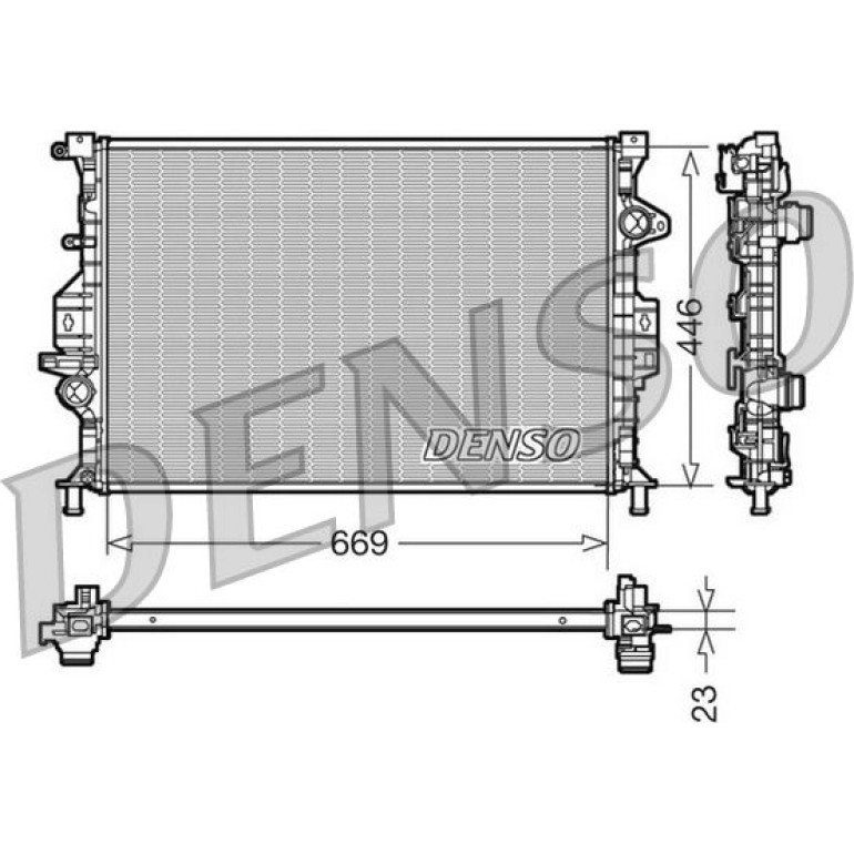 DENSO Motorkühler DRM10077 DENSO Motorkühler DRM10077