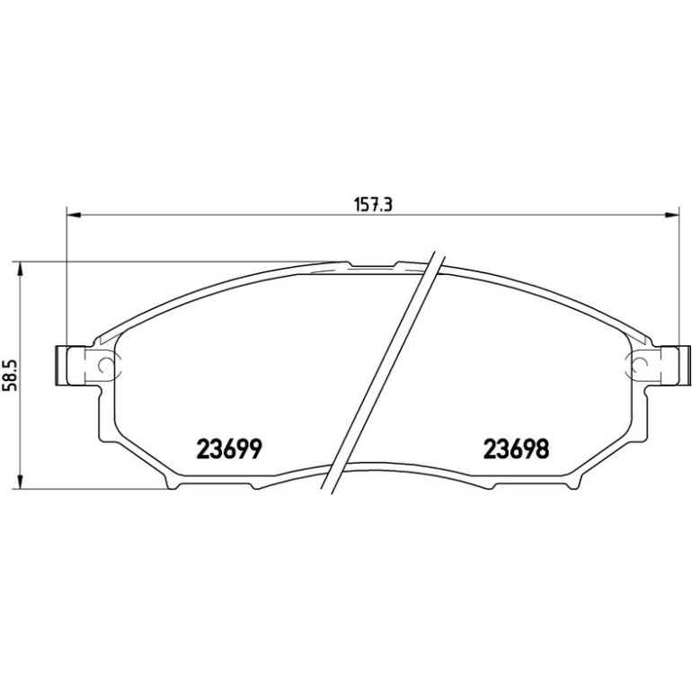 BREMBO Bremsklötze VA P 56 058 BREMBO Bremsklötze VA P 56 058
