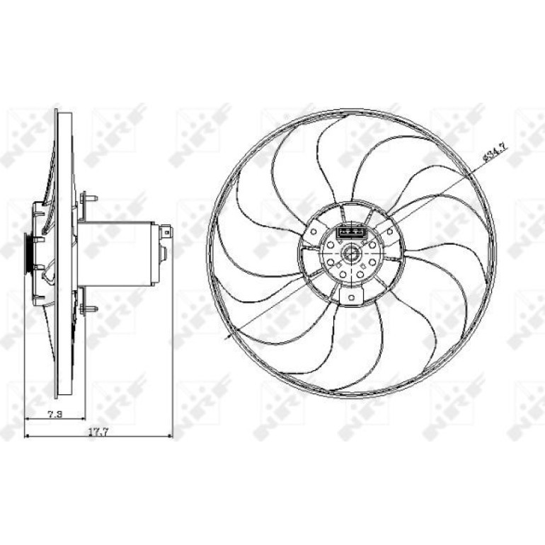 Lüfter Motorkühlung 47404 Lüfter Motorkühlung 47404