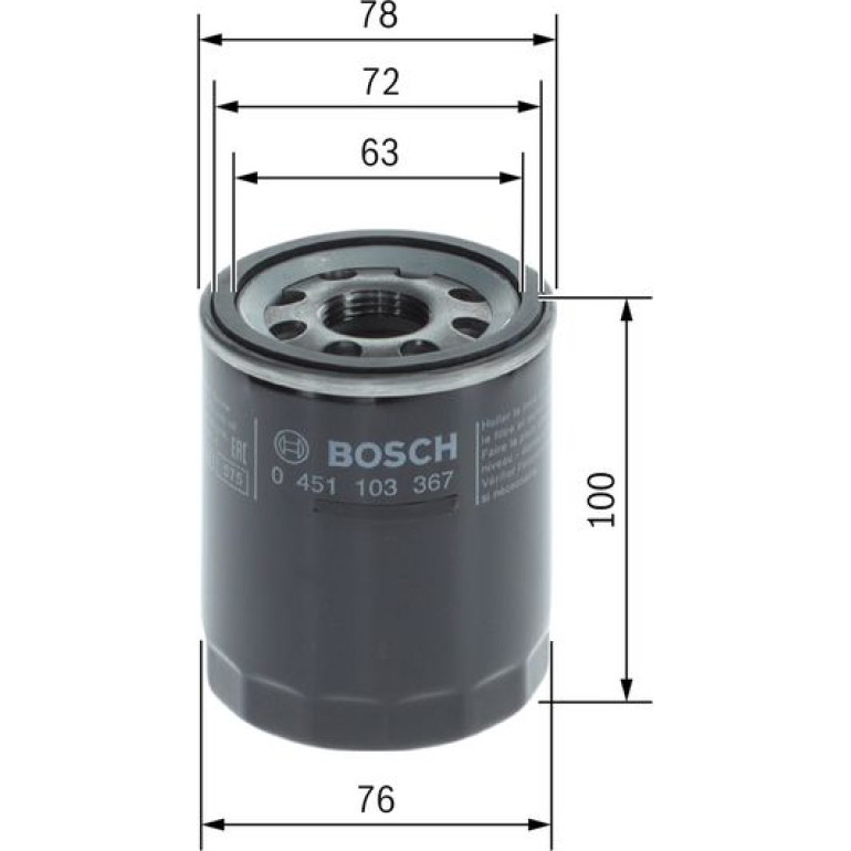 Ölfilter 0 451 103 367 Ölfilter 0 451 103 367