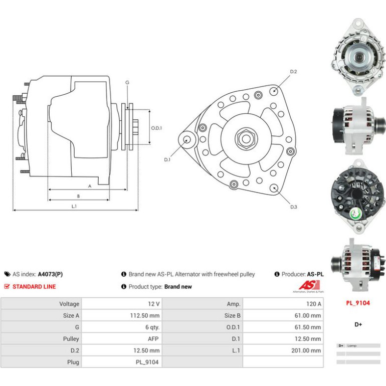 Generator A4073(P) Generator A4073(P)